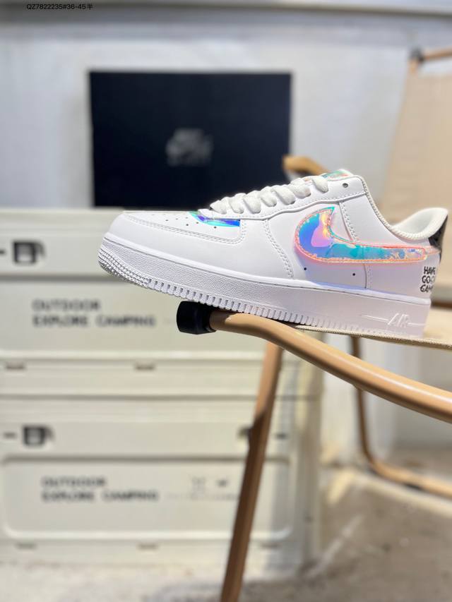 Nk Air Force 1'07 Low 空军一号低帮休闲板鞋 #定制皮料 原楦原纸板 纯正空军版型 高清洁度 内置全掌气垫Dc0710 Qz7822235#