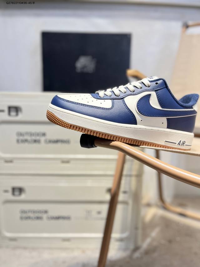 Nk Air Force 1'07 Low 空军一号低帮休闲板鞋 #定制皮料 原楦原纸板 纯正空军版型 高清洁度 内置全掌气垫Dq7659 Qz7822110#