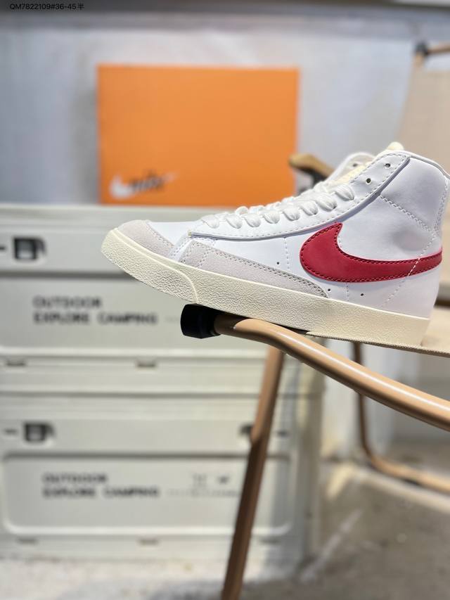 耐克Nike Wmns Blazer Low Lx 开拓者高帮百搭休闲运动板鞋Bq6806 Qm7822109#36-45半
