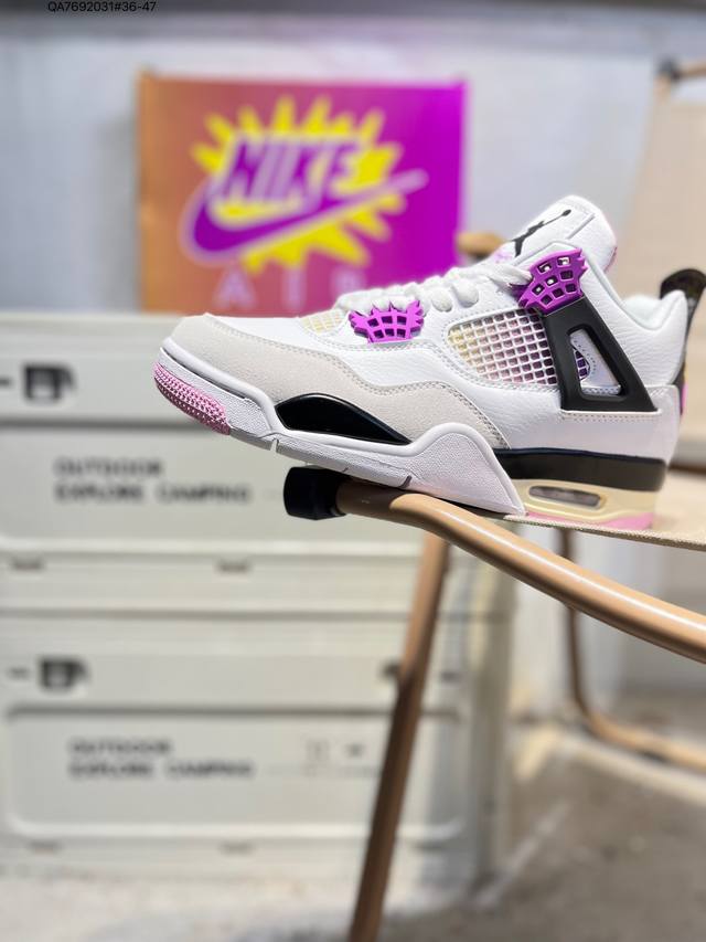 Air Jordan 4 Retro Black Military Blue 迈克尔 乔丹Aj4代中帮复古休闲运动文化篮球鞋Io2362 Qa7692031#3