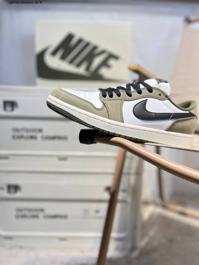 公司级头层皮乔丹Air Jordan 1 Low Aj1低帮系列篮球鞋 官方同步配色 原装级产物 #拒绝公底 立体鞋型 细节完美 高清洁度Hq6998 Qw74