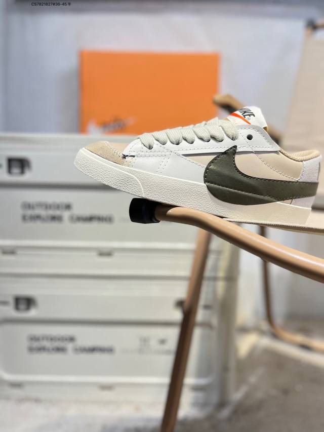 耐克Nike Wmns Blazer Low Lx 开拓者低帮厚底百搭休闲运动板鞋Dq1470 Cs7821827#36-45半