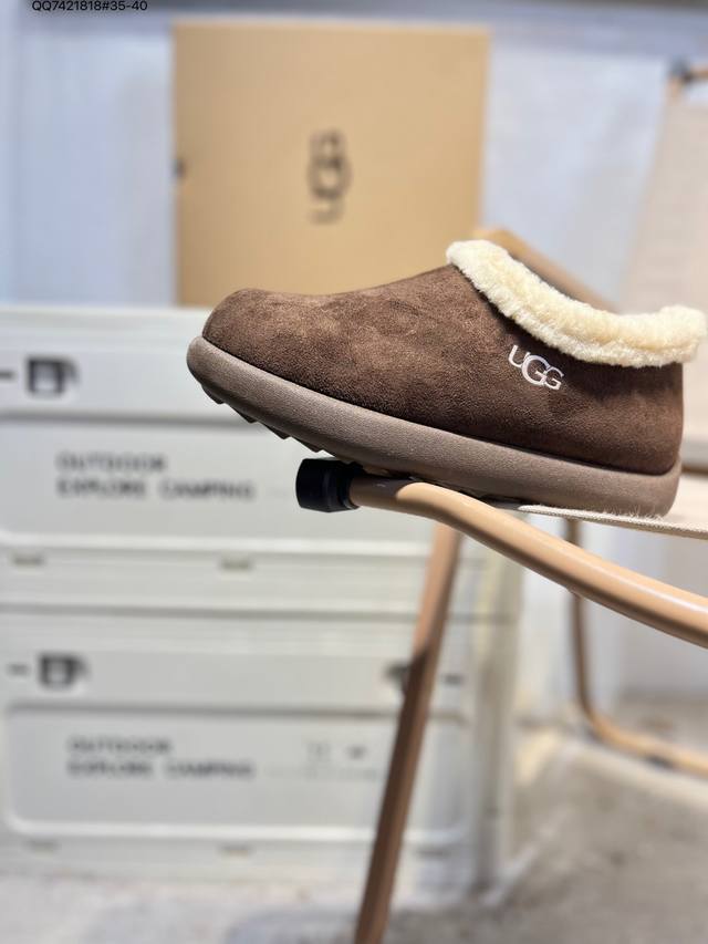 Ugg 保暖增高防滑 纯色简约短筒雪地靴20251117 Qq7421818#35-40