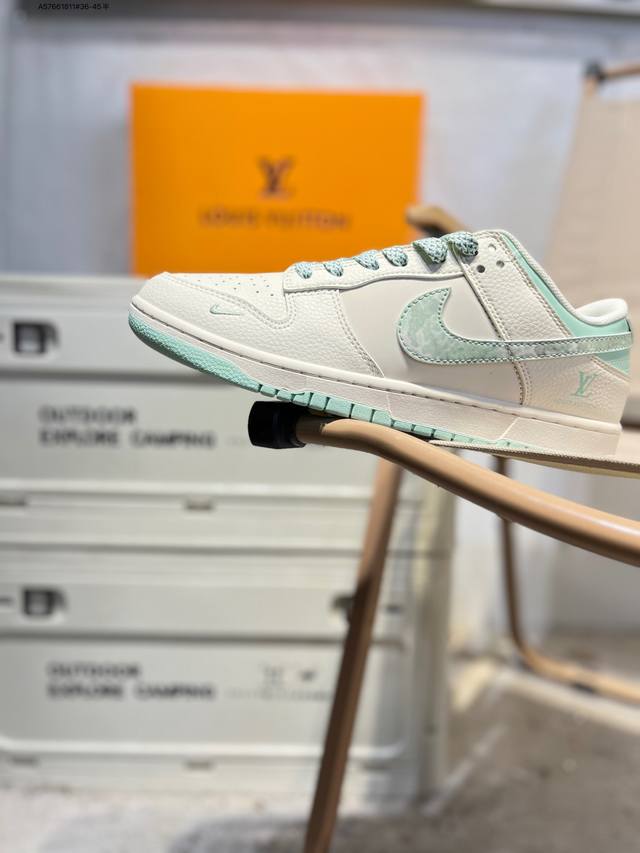 Lv X Nike Sb Dunk Low 大厂出品 极力推荐 新配色 原装头层材料 独家版型蒸餾加工 帶來的是更好的视觉和脚感体验 大厂纯原品质出货 清洁度