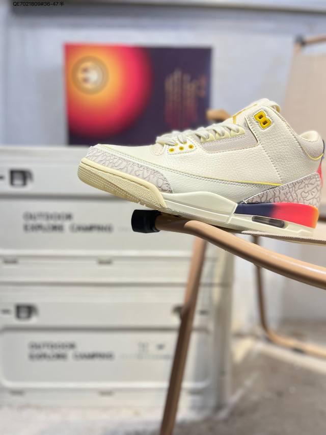 Air Jordan Aj3 Retro 确保原汁原味 完美呈现三代版型 一比一鞋头弧度高度鞋身弧度 此版本只针对中端市场 皮料材质有所更替 其他数据细节工艺流