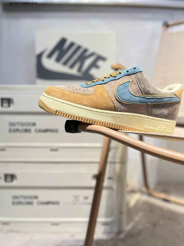 福利特价 公司级头层皮Nk Air Force 1'07 Low 空军一号低帮休闲板鞋 #定制皮料 原楦原纸板 纯正空军版型 高清洁度 内置全掌气垫Cw7581