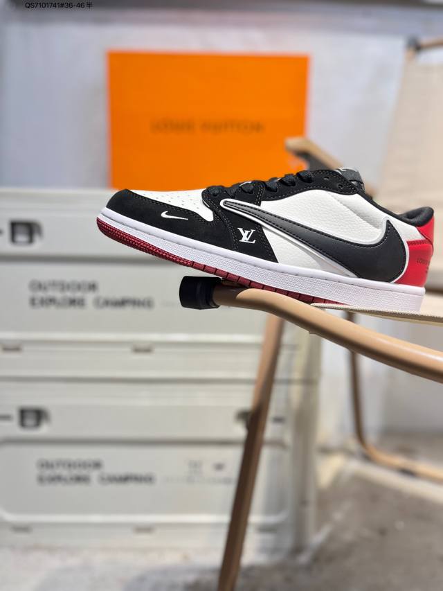 Lv X 乔丹Air Jordan 1 Low Aj1低帮系列篮球鞋 官方同步配色 原装级产物 #拒绝公底 立体鞋型 细节完美 高清洁度Xy2688 Qs710