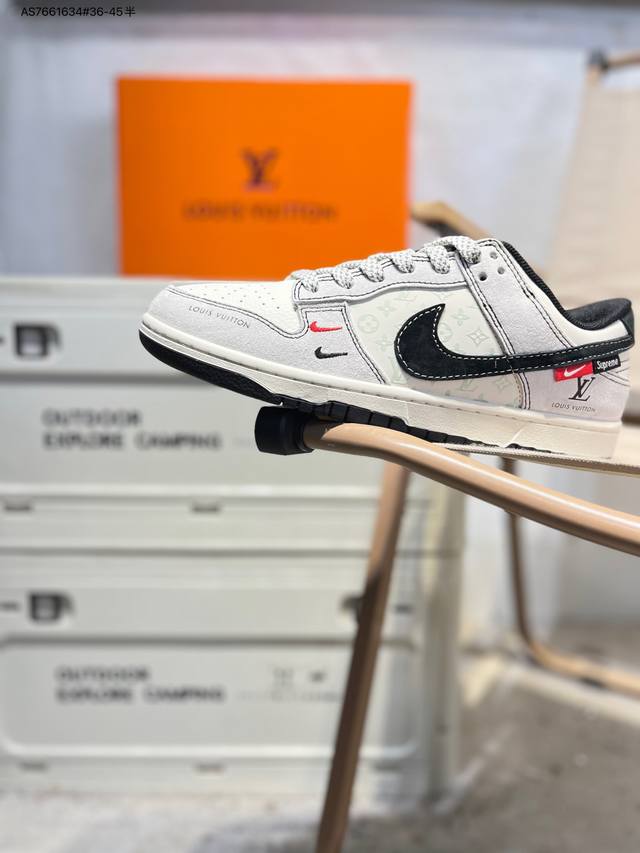 Lv X Nike Sb Dunk Low 大厂出品 极力推荐 新配色 原装头层材料 独家版型蒸餾加工 帶來的是更好的视觉和脚感体验 大厂纯原品质出货 清洁度