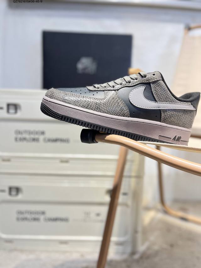 Nk Air Force 1'07 Low 空军一号低帮休闲板鞋 #定制皮料 原楦原纸板 纯正空军版型 高清洁度 内置全掌气垫Hf2898 Qz7821615#