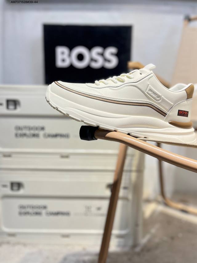 Boss 雨果博斯 钢印版本新款德国高端品牌专柜同步新款、以奢华高端设计出货 鞋面采用原版进口哪怕纳帕小牛皮配滴胶而成 原版 舒适版型Cn8608 Am7371