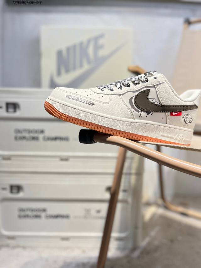 Nk Air Force 1'07 Low 空军一号低帮休闲板鞋 #定制皮料 原楦原纸板 纯正空军版型 高清洁度 内置全掌气垫Qw5836 Aa7661527#