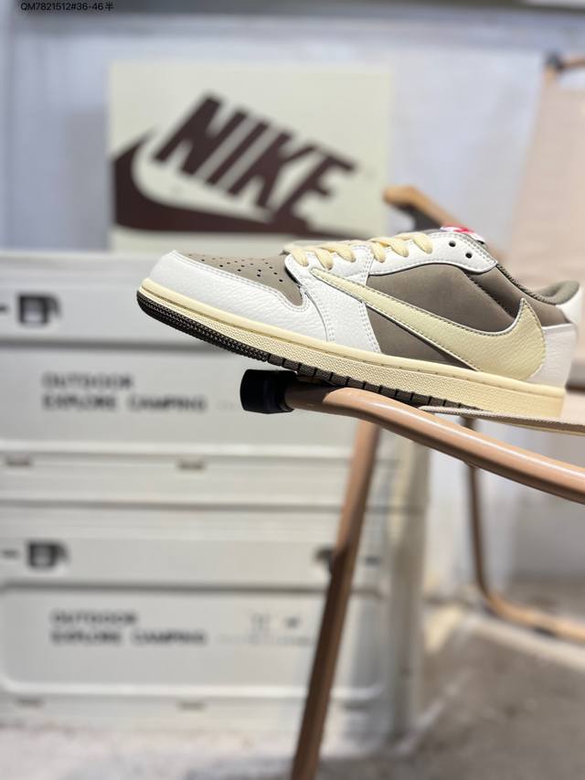 Air Jordan 1 Low Golf Sp Neutral Oliv Aj1乔丹一代高尔夫版系列低帮经典复古文化休闲运动鞋“Ts联名倒钩”Dm7866 Q