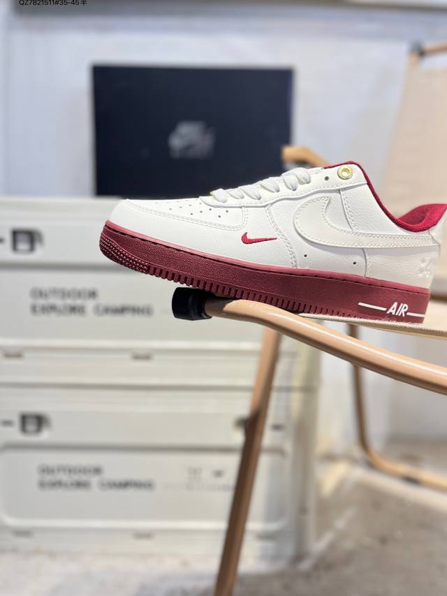 Nk Air Force 1'07 Low 空军一号低帮休闲板鞋 #定制皮料 原楦原纸板 纯正空军版型 高清洁度 内置全掌气垫Dq7582 Qz7821511#