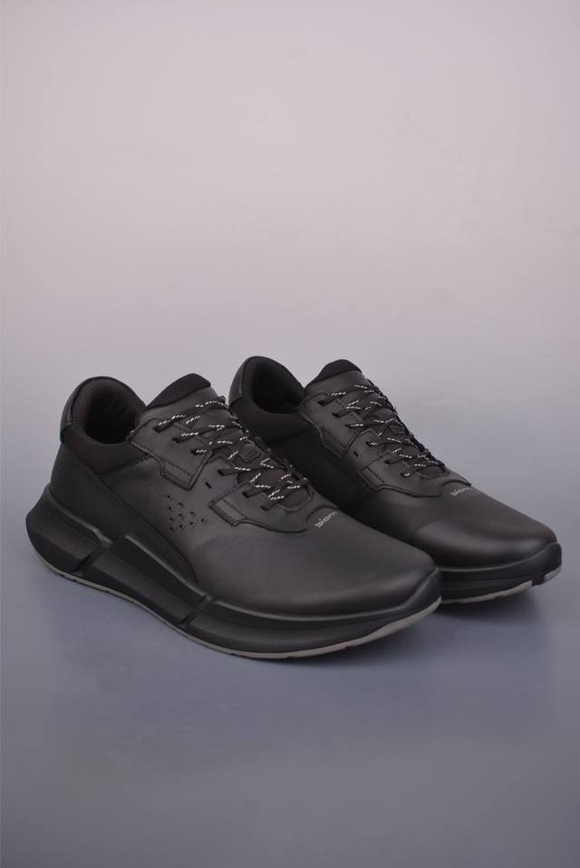 爱步 Ecco 莞产纯原 渠道原单 真全头层牛皮 代购指定版本 pk市面上任何版本 吊打市面上贴皮版本 Ecco爱步跑步鞋百搭舒适 秋冬新款厚底休闲运动鞋男鞋