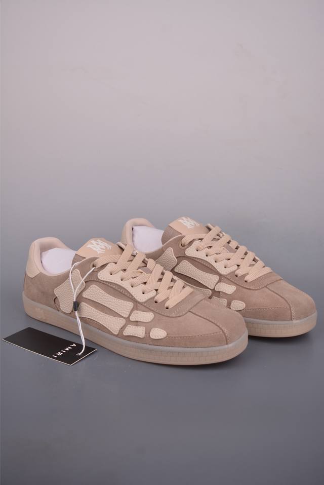 Amiri Skeleton High 广东大厂出品 骨骼鞋-Skel Top Sneakers低帮 正确鞋舌外翻细节 正确骨头形状 头层牛皮鞋面+高密度透气网