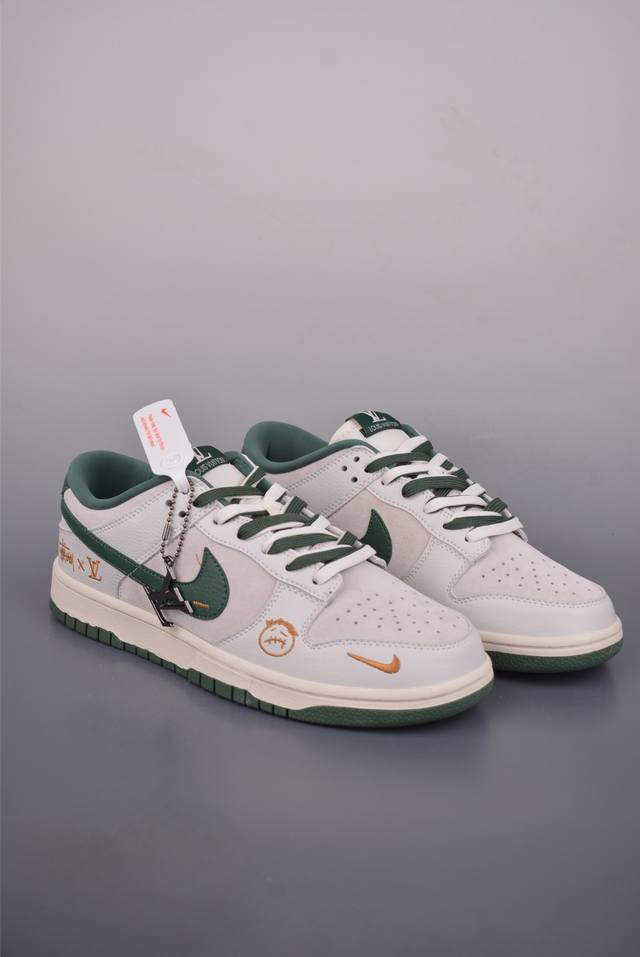 Nike Sb Dunk Low Lv联名 纯原大厂出品 极力推荐 原装头层材料 独家版型蒸餾加工 帶來的是更好的视觉和脚感体验 大厂纯原品质出货 清洁度 电绣