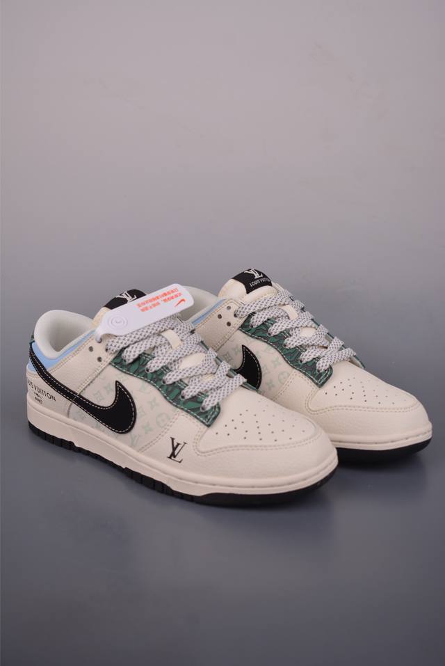 Nike Sb Dunk Low Lv联名 纯原大厂出品 极力推荐 原装头层材料 独家版型蒸餾加工 帶來的是更好的视觉和脚感体验 大厂纯原品质出货 清洁度 电绣