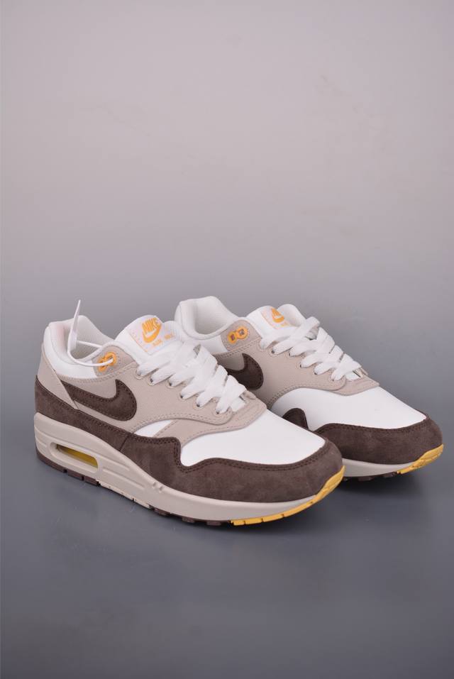Nike Air Max 1 复刻米棕 纯原版本 复古休闲跑步鞋 官方同步上架 真标原盒 原底原面 正确版型 原版开发 精准细节 市面最高版本 官方货号：Ib6