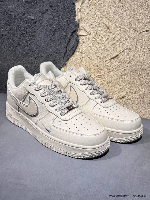 Nike Air Force 1 '07 Low “古驰联名 经典灰花纹”空军一号 低帮 运动鞋 休闲鞋 折边针车 工艺难度大 原楦头原纸板 原装鞋盒 定制五金