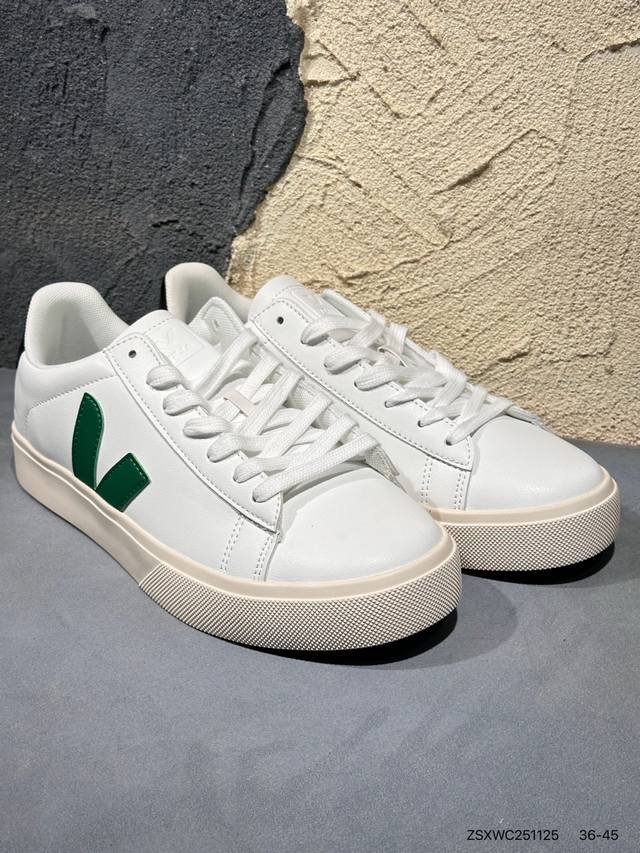 新品上市实拍 街拍频繁上镜 法国国民V字经典小白板鞋Veja男女士Esplar休闲鞋轻便耐磨经典小板鞋 不撞款的小白鞋｜法国小众品牌Veja，增高于有形，Vej