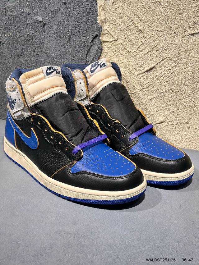 新品上市实拍 Nike Air Jordan 1 Retro High Aj1乔丹一代高帮经典复古文化休闲运动篮球鞋 货号:Io7847-001 尺码:36 3