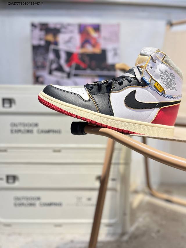 福利特价Air Jordan 1 Retor Aj1经典复古高帮百搭文化篮球鞋 采用软质纳帕头层皮革鞋面#原厂立体填充鞋舌海绵#中底注胶孔及缜密中底拉帮工艺帕纳