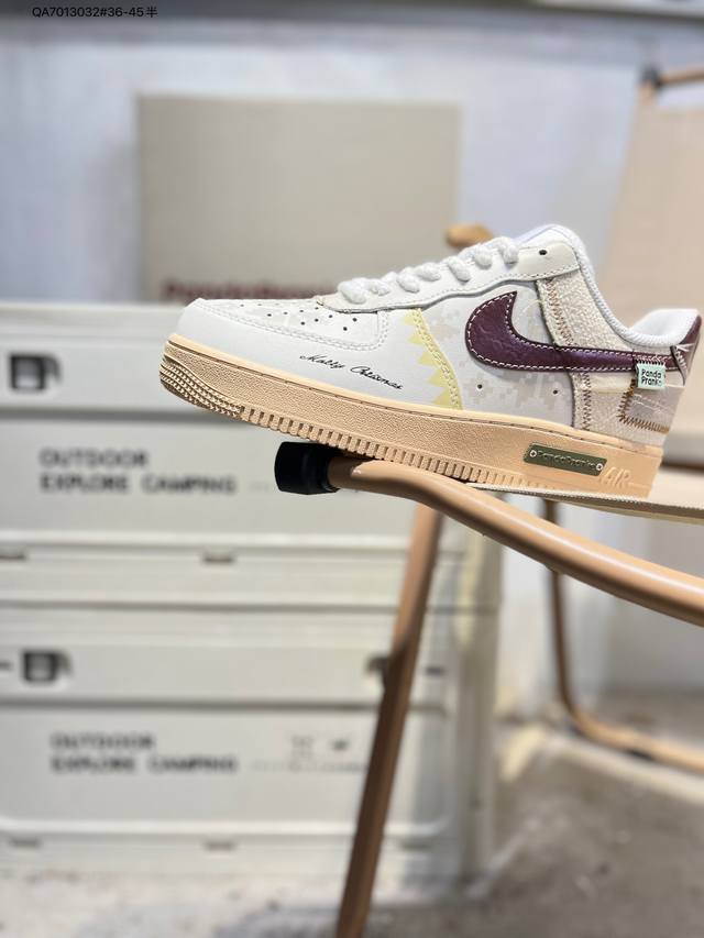 Nk Air Force 1'07 Low 空军一号低帮休闲板鞋 #定制皮料 原楦原纸板 纯正空军版型 高清洁度 内置全掌气垫Dv0788 Qa7013032#