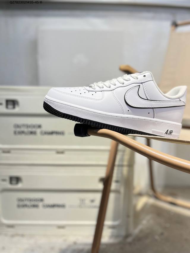 Nk Air Force 1'07 Low 空军一号低帮休闲板鞋 #定制皮料 原楦原纸板 纯正空军版型 高清洁度 内置全掌气垫Dv0788 Qz7823021#