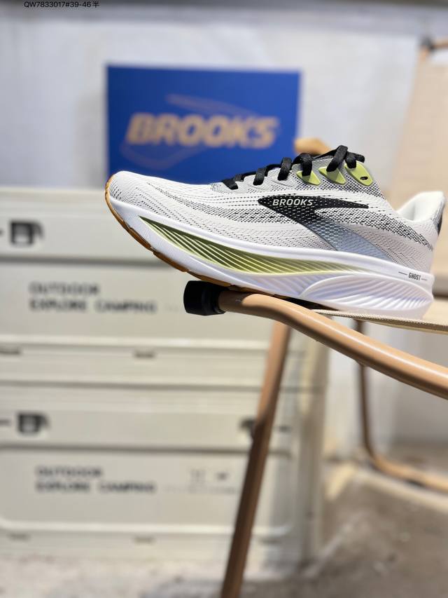 Brooks Ghost 17布鲁克斯 低帮透气缓震轻盈跑步鞋 采用改进工程空气网眼组合热熔工艺 鞋面材质搭载Dna Loft V2密度泡棉缓震系统 中底外置防