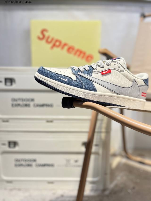 公司级头层皮乔丹Air Jordan 1 Low Aj1低帮系列篮球鞋 官方同步配色 原装级产物 #拒绝公底 立体鞋型 细节完美 高清洁度Ff1688 Qs76