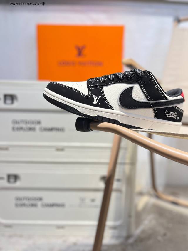 Lv X Nike Sb Dunk Low 大厂出品 极力推荐 新配色 原装头层材料 独家版型蒸餾加工 帶來的是更好的视觉和脚感体验 大厂纯原品质出货 清洁度