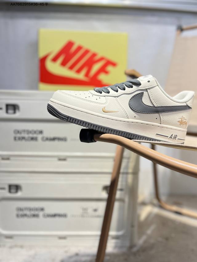 Nk Air Force 1'07 Low 空军一号低帮休闲板鞋 #定制皮料 原楦原纸板 纯正空军版型 高清洁度 内置全掌气垫Xx3168 Aa7662915#