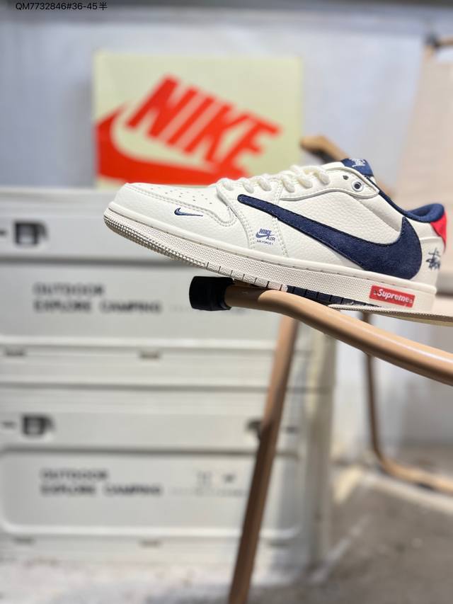 福利特价 公司级头层皮乔丹Air Jordan 1 Low Aj1低帮系列篮球鞋 官方同步配色 原装级产物 #拒绝公底 立体鞋型 细节完美 高清洁度Sj2068