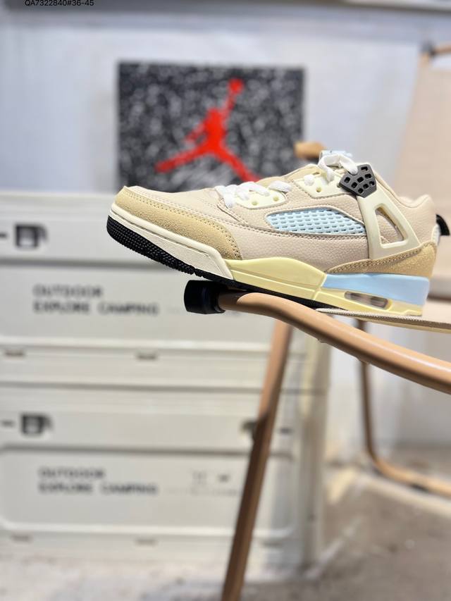 Nike Air Jordan Spizike Low White Obsidian 斯派克李混合系列低帮休闲运动文化篮球鞋“白蓝粉东单”Hf5758 Qa73