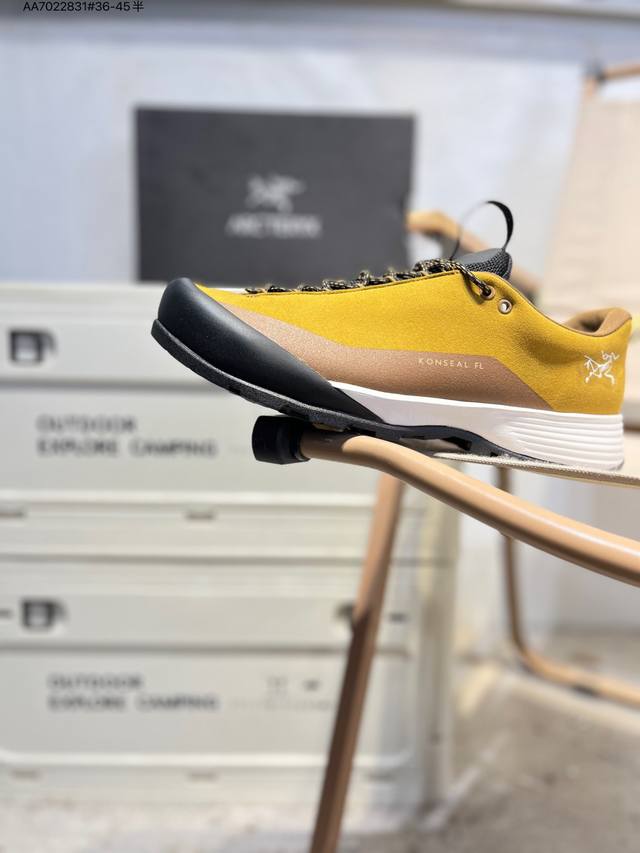 始祖鸟 Konseal Lt W覆盖透气男越野跑鞋 适合技术路线单日徒步穿着也可以一脚蹬穿法 Aeriosflgtx鞋受到长途野外跑步鞋的启发 适合在变化的地形