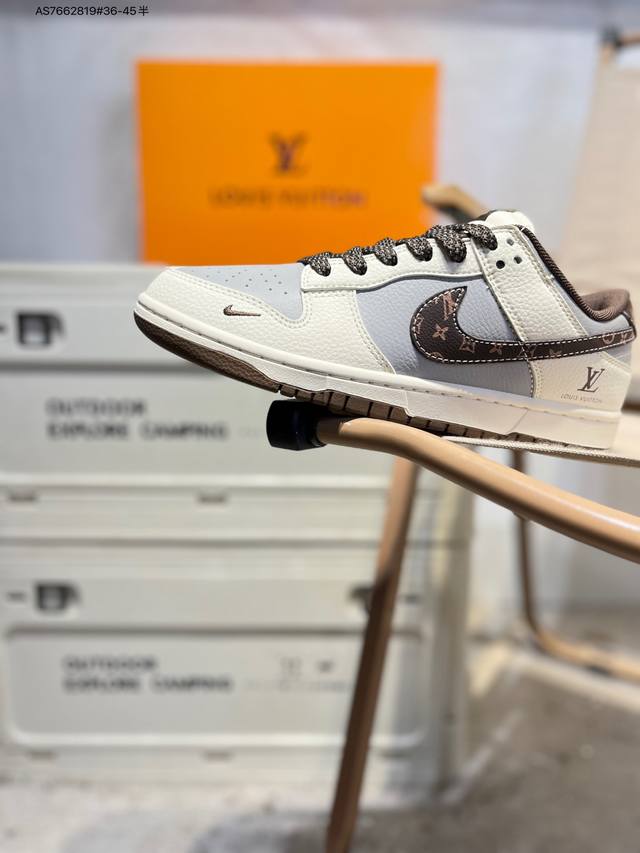 Lv X Nike Sb Dunk Low 大厂出品 极力推荐 新配色 原装头层材料 独家版型蒸餾加工 帶來的是更好的视觉和脚感体验 大厂纯原品质出货 清洁度