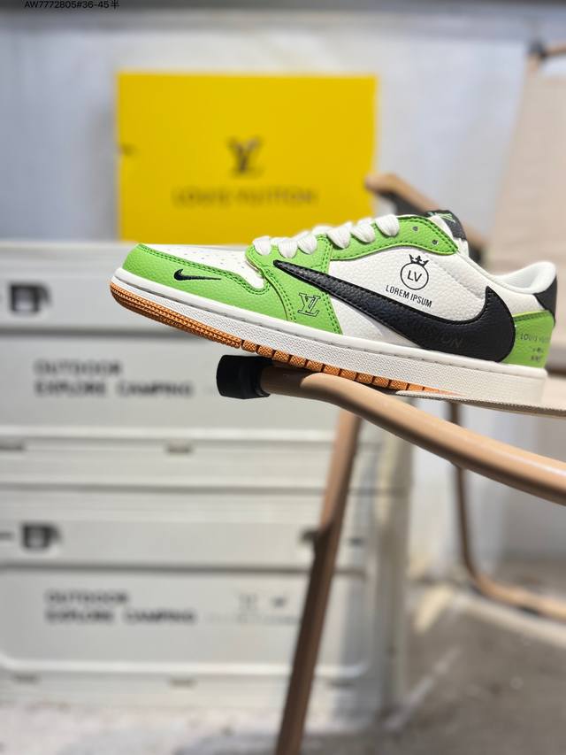 公司级头层皮乔丹Air Jordan 1 Low Aj1低帮系列篮球鞋 官方同步配色 原装级产物 #拒绝公底 立体鞋型 细节完美 高清洁度Dz2688 Aw77