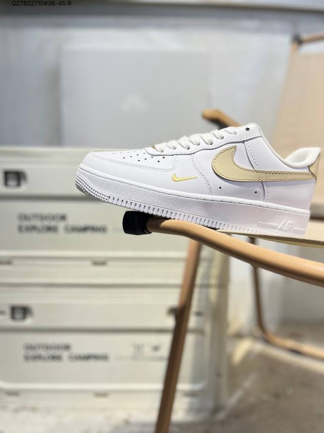Nk Air Force 1'07 Low 空军一号低帮休闲板鞋 #定制皮料 原楦原纸板 纯正空军版型 高清洁度 内置全掌气垫Hm3728 Qz7822710#