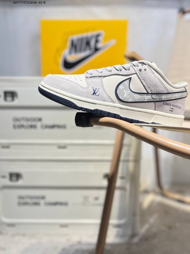 Lv X Nike Sb Dunk Low 大厂出品 极力推荐 新配色 原装头层材料 独家版型蒸餾加工 帶來的是更好的视觉和脚感体验 大厂纯原品质出货 清洁度