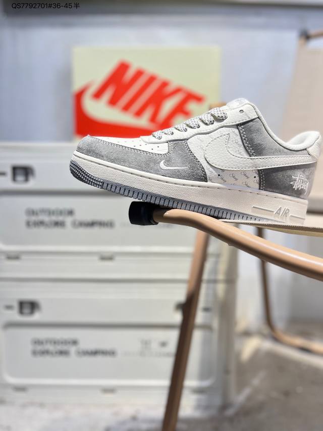 Nk Air Force 1'07 Low 空军一号低帮休闲板鞋 #定制皮料 原楦原纸板 纯正空军版型 高清洁度 内置全掌气垫Xz6188 Qs7792701#