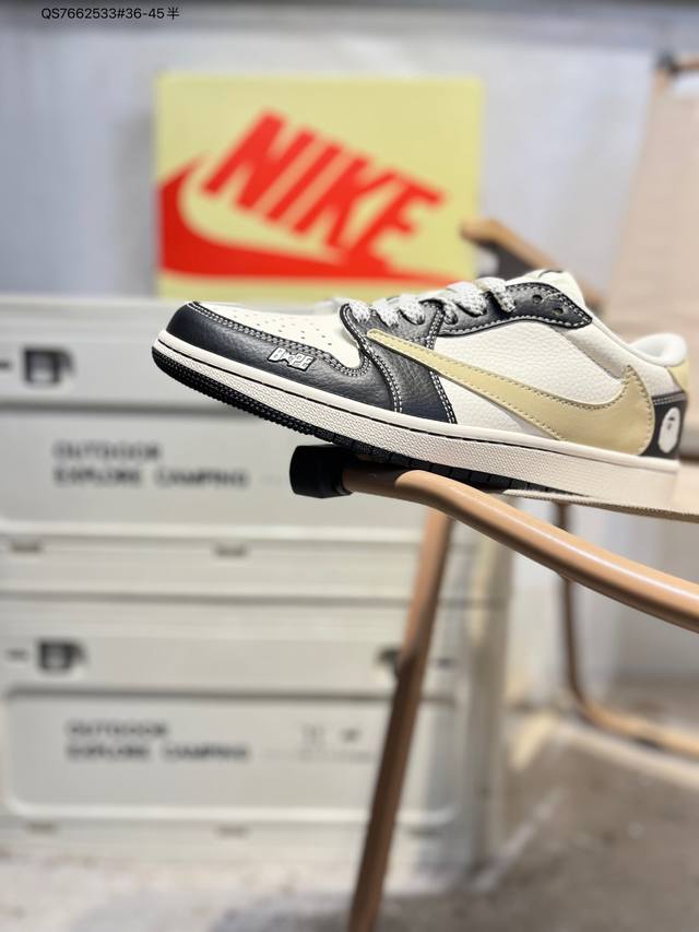 公司级头层皮乔丹Air Jordan 1 Low Aj1低帮系列篮球鞋 官方同步配色 原装级产物 #拒绝公底 立体鞋型 细节完美 高清洁度Jj2508 Qs76