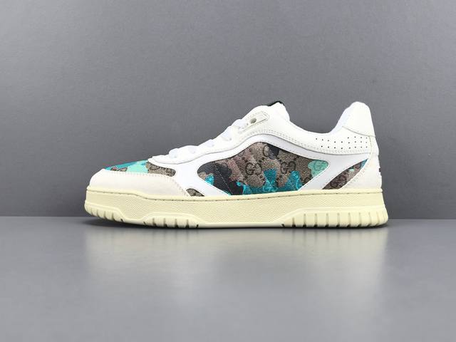 渠道优势 ！ 专柜版 古驰 Gucci最新走秀款Screener双倍原型系列低帮复古小白鞋 尺码；39 40 41 42 43 44 45 男鞋 原版购入开发