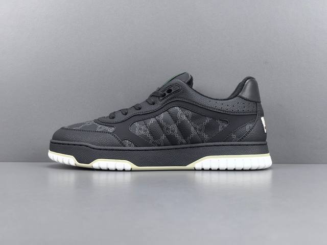渠道优势 ！ 专柜版 古驰 Gucci最新走秀款Screener双倍原型系列低帮复古小白鞋 尺码；39 40 41 42 43 44 45 男鞋 原版购入开发