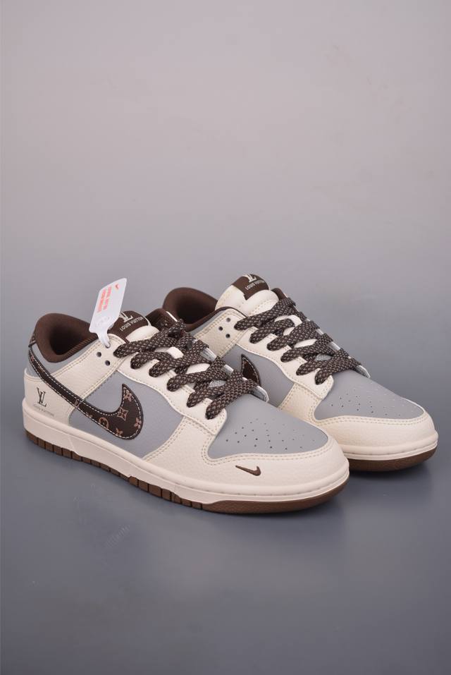 Nike Sb Dunk Low Lv联名 纯原大厂出品 极力推荐 原装头层材料 独家版型蒸餾加工 帶來的是更好的视觉和脚感体验 大厂纯原品质出货 清洁度 电绣