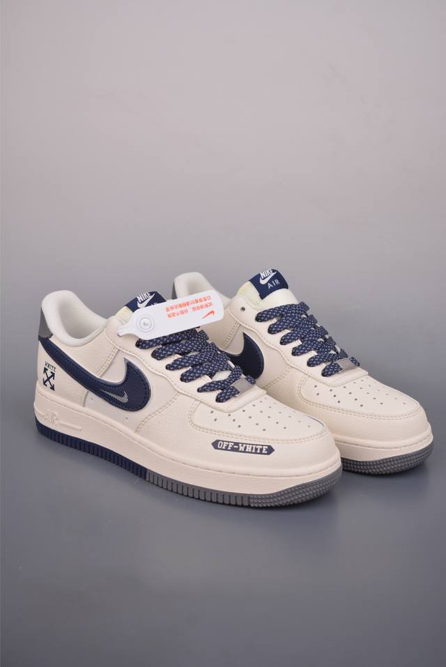Nike Air Force 1 Low Off联名 原楦头原纸板 打造纯正空军版型 专注外贸渠道 全掌内置蜂窝气垫 原盒配件 原厂中底钢印、拉帮完美 官方货号