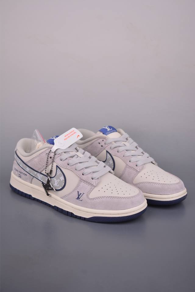 Nike Sb Dunk Low Lv联名 纯原大厂出品 极力推荐 原装头层材料 独家版型蒸餾加工 帶來的是更好的视觉和脚感体验 大厂纯原品质出货 清洁度 电绣