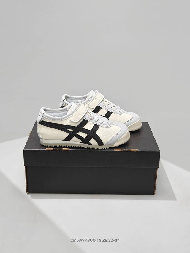 Asics 亚瑟士 童鞋日产经典老牌-鬼塚虎 Onitsuka Tiger Mexico 复古经典百搭休闲跑鞋 C4D4L 码数：22 23 24 25 26
