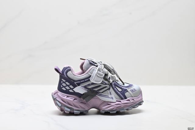 Ugg-Balenciaga联名款 童鞋儿童运动鞋皮面男童鞋加绒秋冬保暖二棉鞋2025女童老爹鞋软底鞋子 尺码:26-37 Ld:Jdd171-Aze