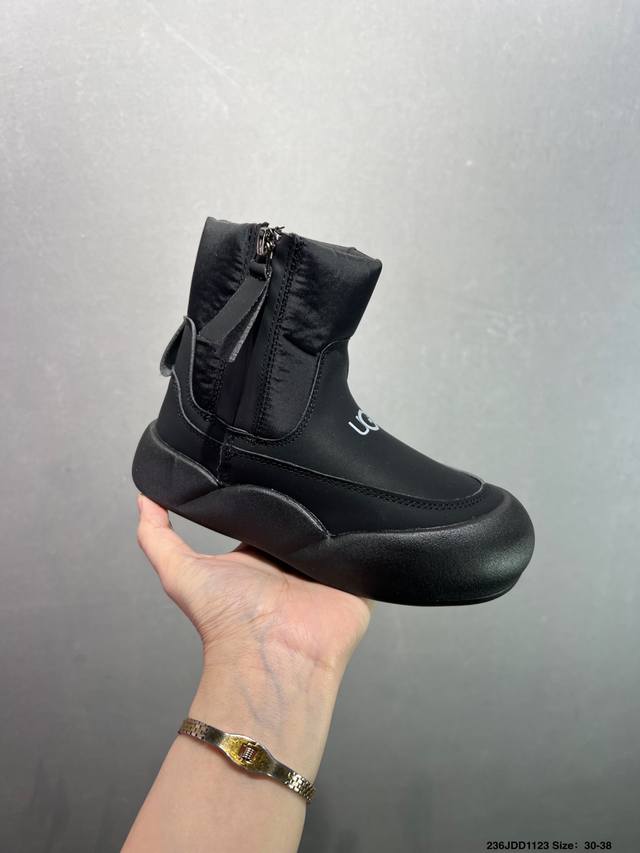 童鞋 Ugg雪地靴 高帮靴 时尚舒适儿童休闲鞋俏皮可爱的百变造型， 美国轻奢品牌Ugg 平底系列冬季 雪地休闲保暖毛毛雪地靴。官方同步包装 检验标 材料采用原厂