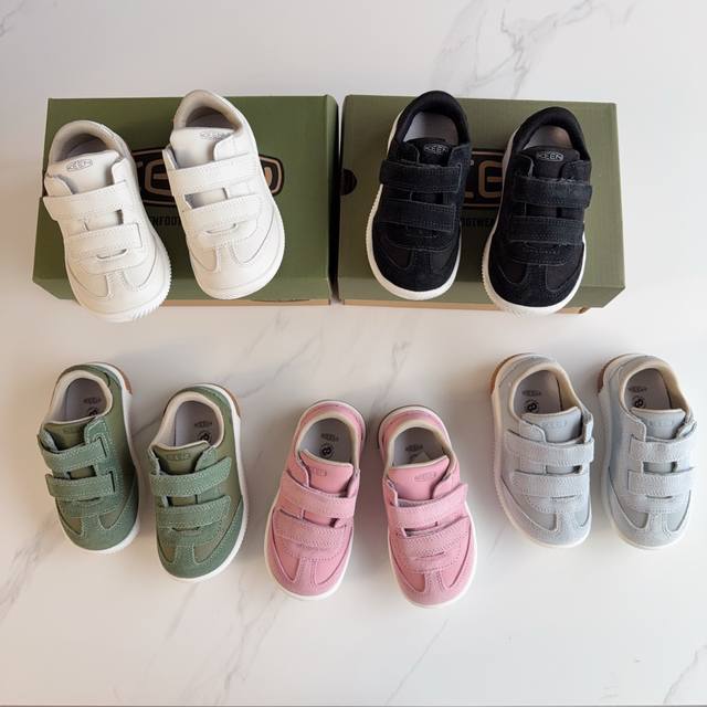 科恩Keen儿童板鞋新款首发 Keen Knx T-Toe Ds童鞋 双魔术贴+头层牛皮，舒适与便捷兼得！ 精选头层牛皮材质，柔软透气，耐磨耐穿，呵护宝贝娇嫩双